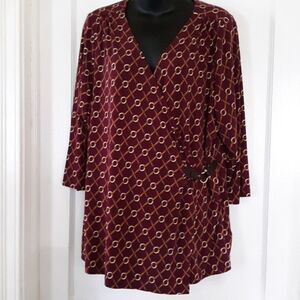 Charter Club Women color Mauve With  gold Circle Size 2X